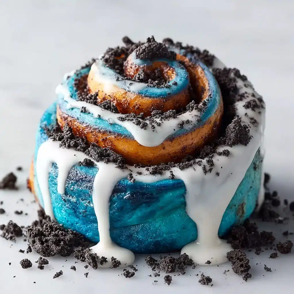 Cookie Monster Cinnamon Rolls Recipe - Recipe Image