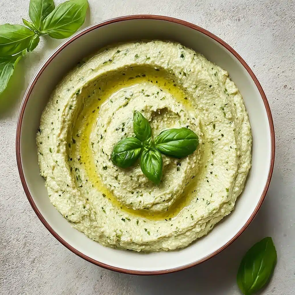 Lemon Basil Hummus Recipe - Recipe Image