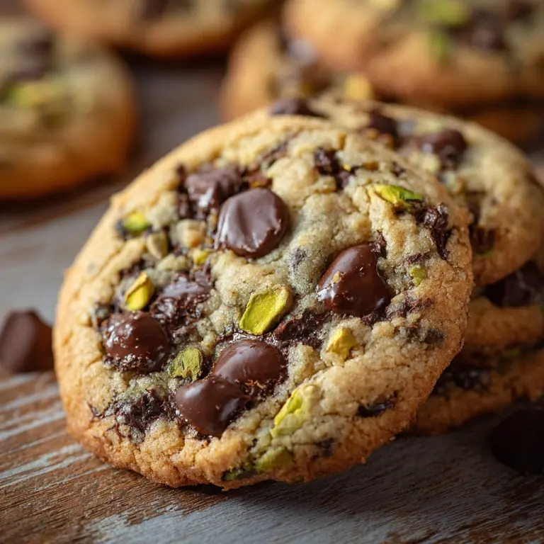 Pistachio Cream Chocolate Chip Cookies Recipe