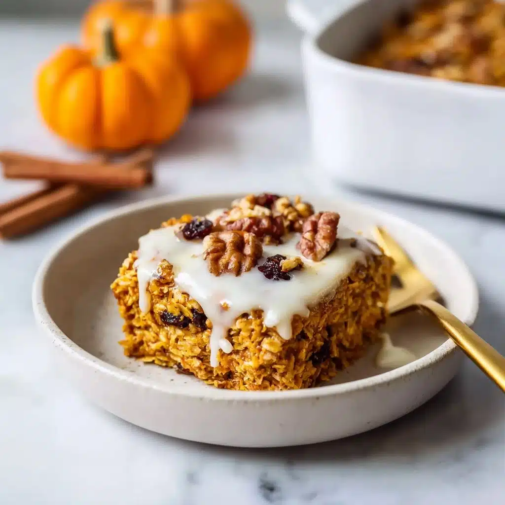 Healthy Pumpkin Baked Oatmeal Recipe - Recipe Image