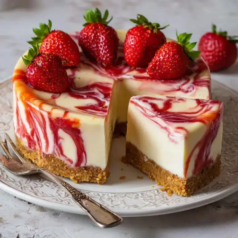 Strawberry Swirl Cheesecake Recipe