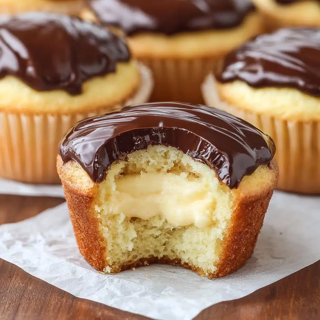 Boston Cream Cupcakes Recipe - Recipe Image