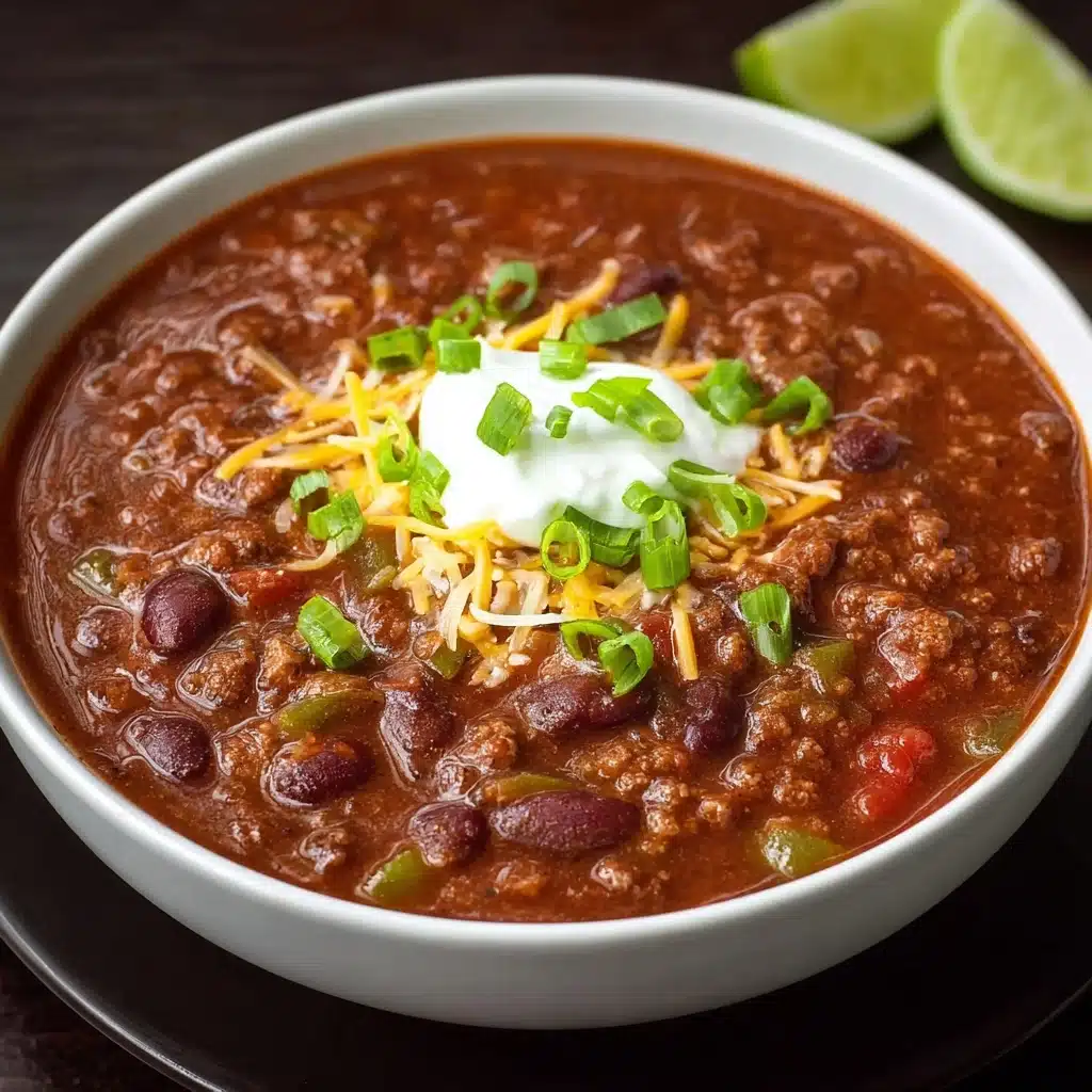 Crockpot Chili with Ground Beef and Beans Recipe - Recipe Image