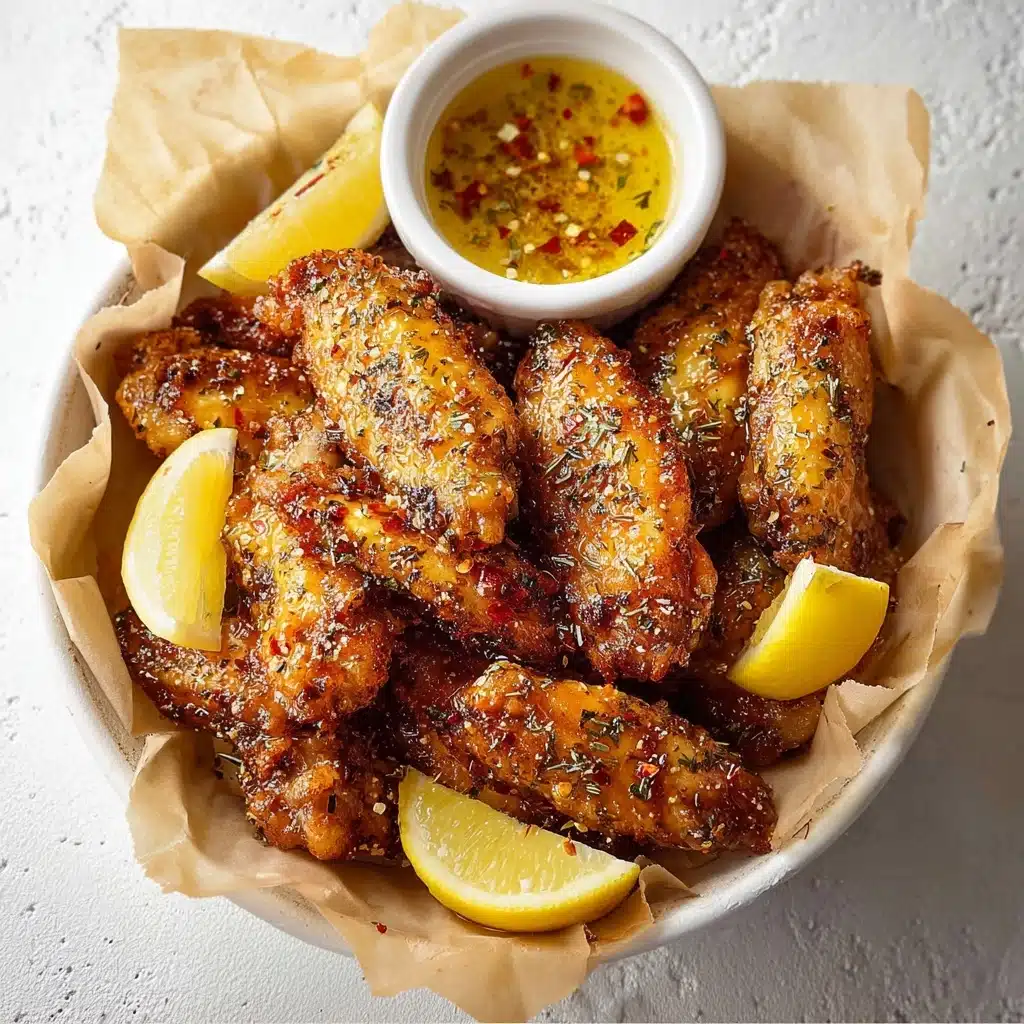 Honey Lemon Pepper Wings Recipe - Recipe Image