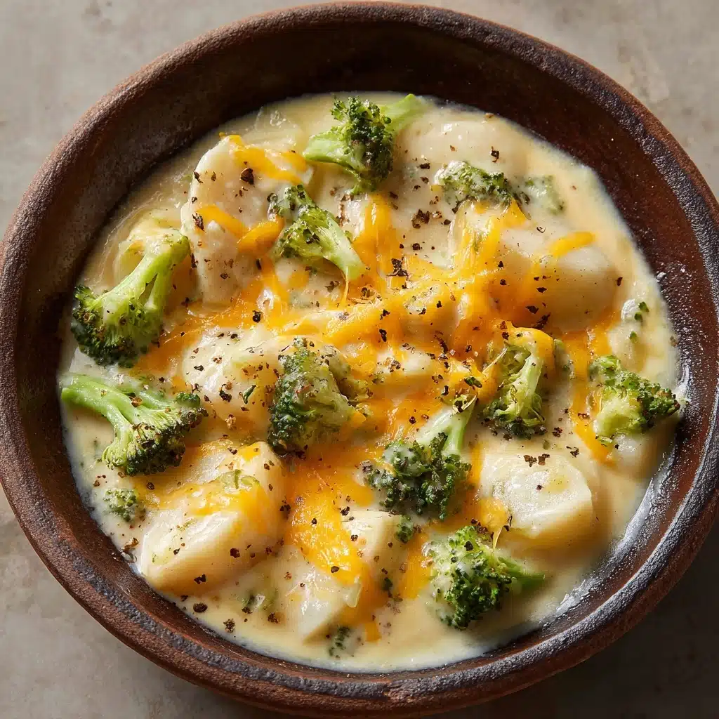 Crockpot Potato Broccoli Cheddar Soup Recipe - Recipe Image