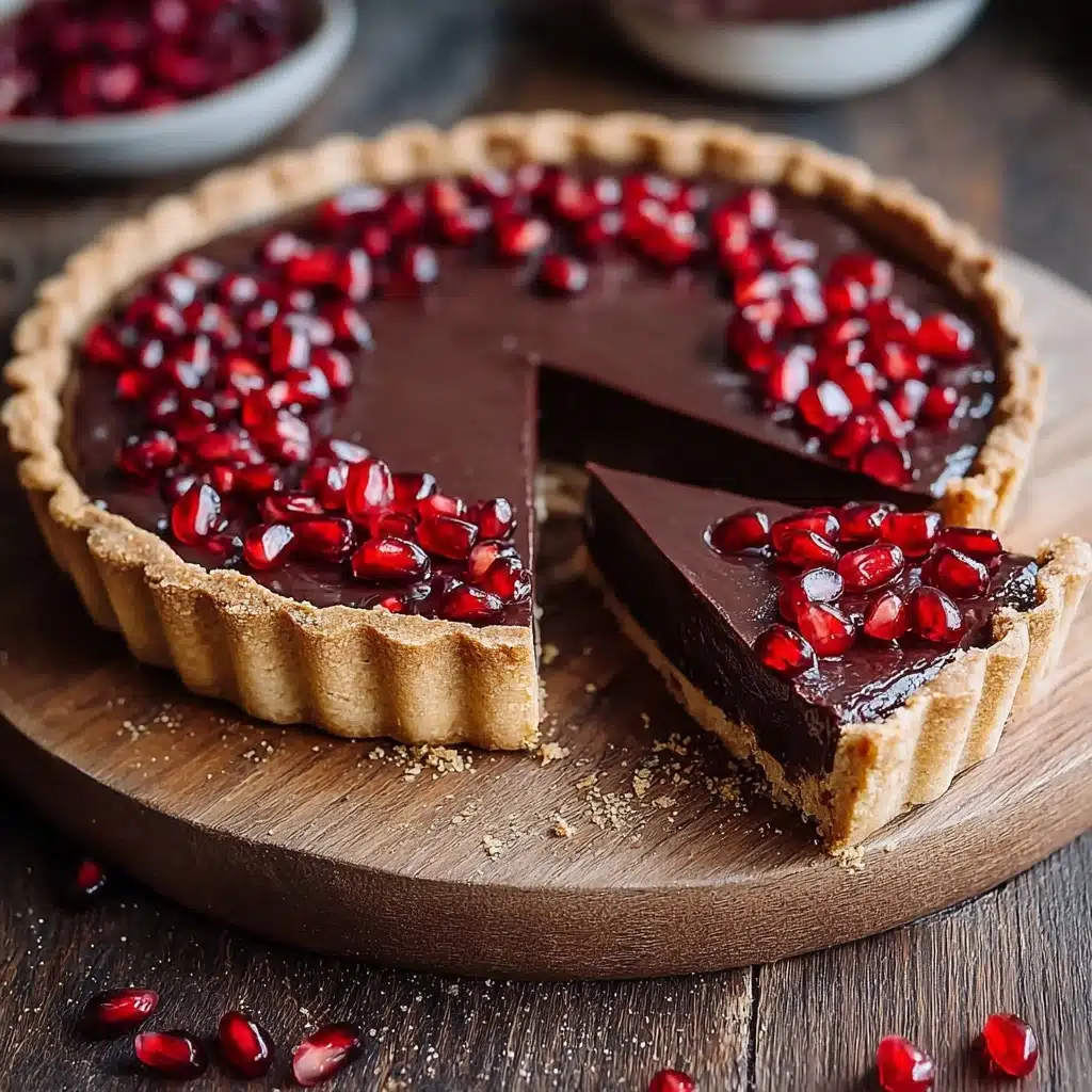 No-Bake Pomegranate Tart Recipe - Recipe Image