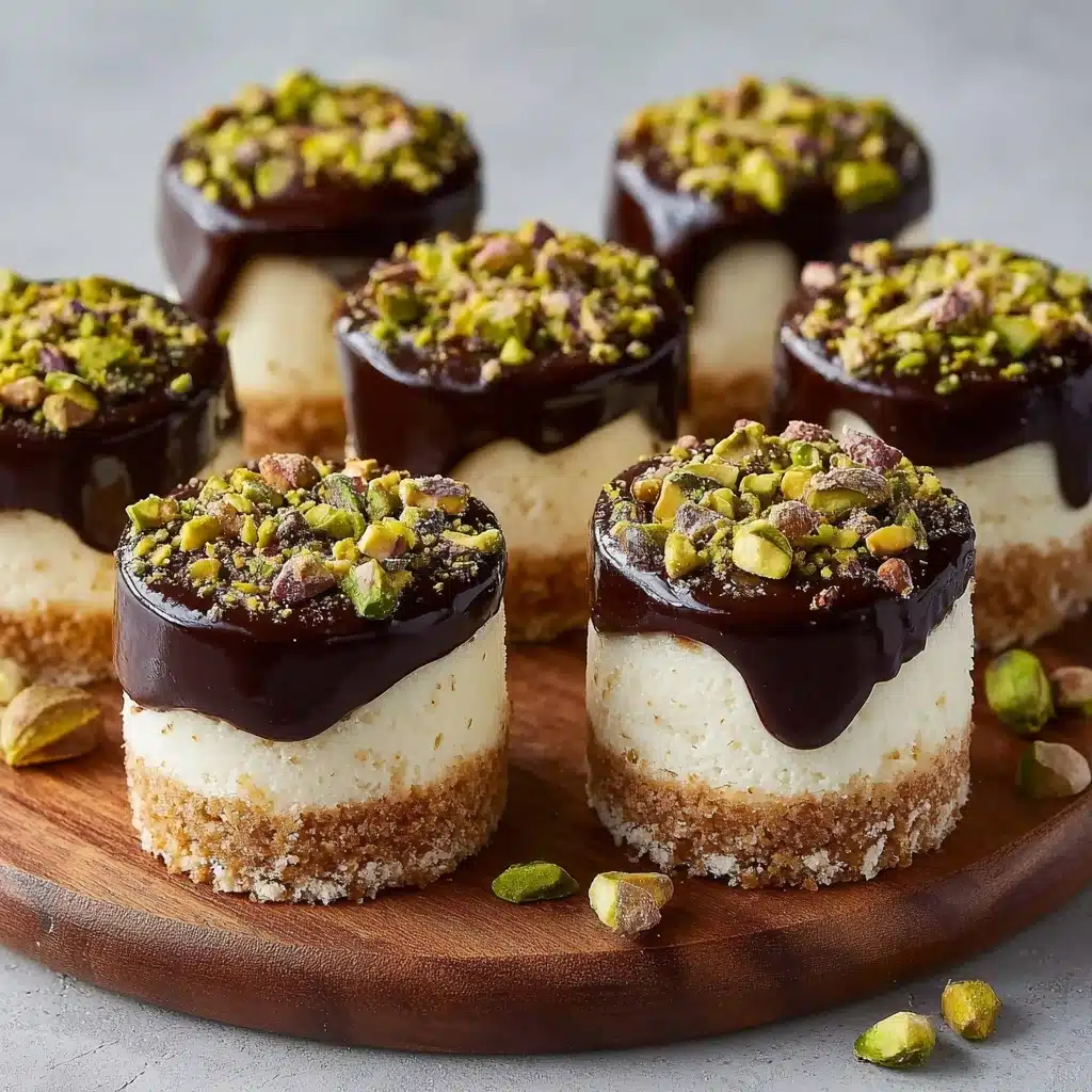Mini Pistachio and Coffee Cheesecakes Recipe - Recipe Image