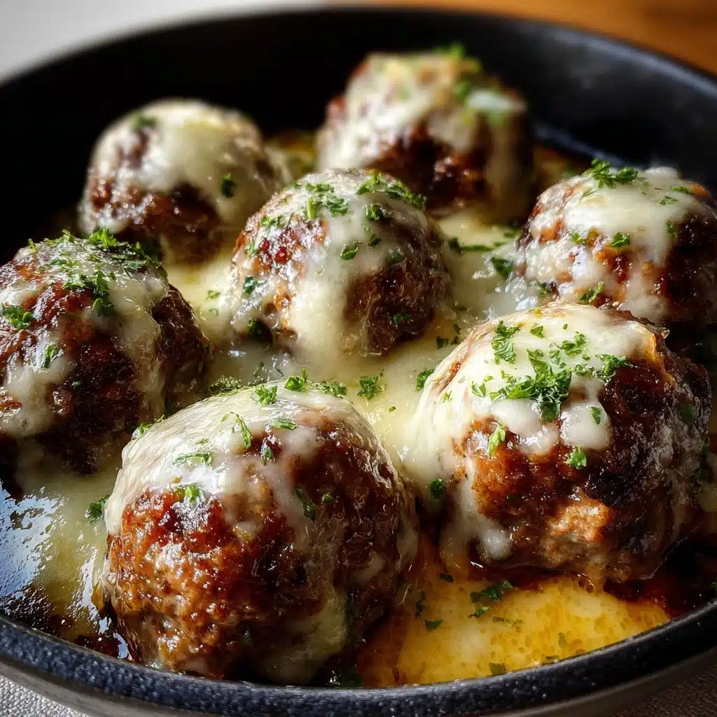 Crockpot French Onion Meatballs Recipe - Recipe Image