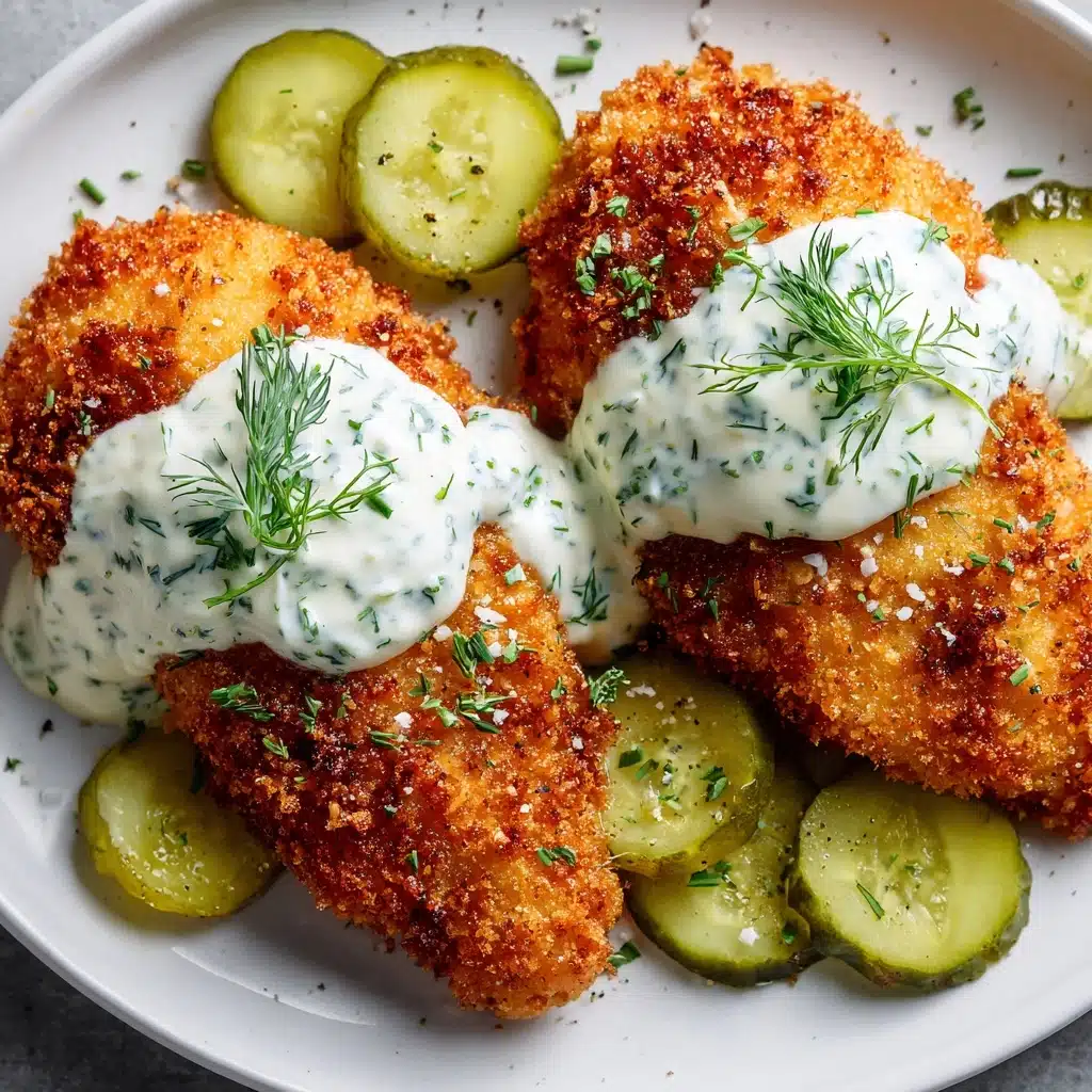 Crispy Dill Pickle Parmesan Chicken Recipe - Recipe Image