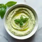 Lemon Basil Hummus Recipe