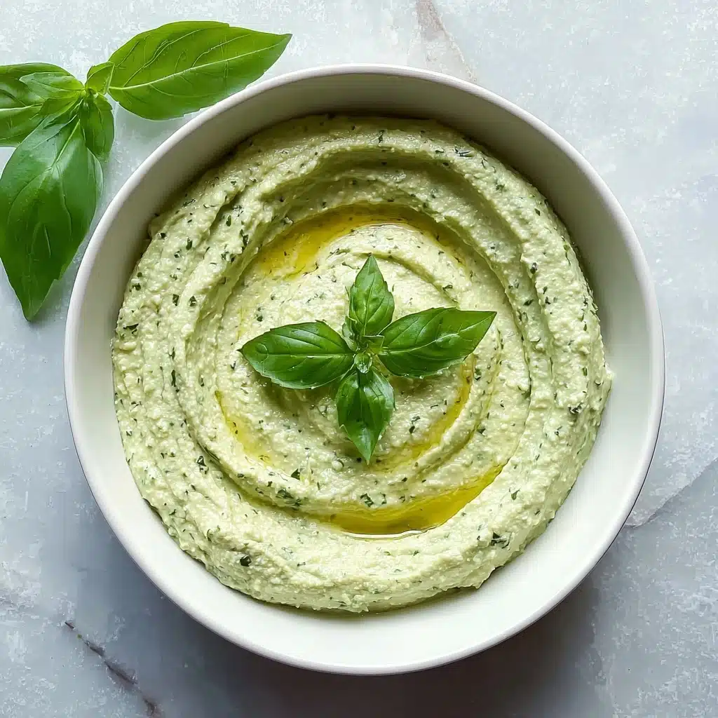 Lemon Basil Hummus Recipe - Recipe Image