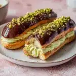 Pistachio Éclairs Recipe with Chocolate Glaze Recipe