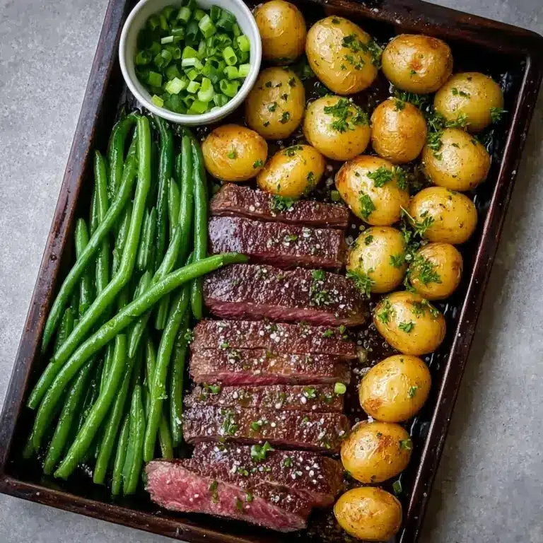 Herbed Steak Sheet Pan Dinner Recipe