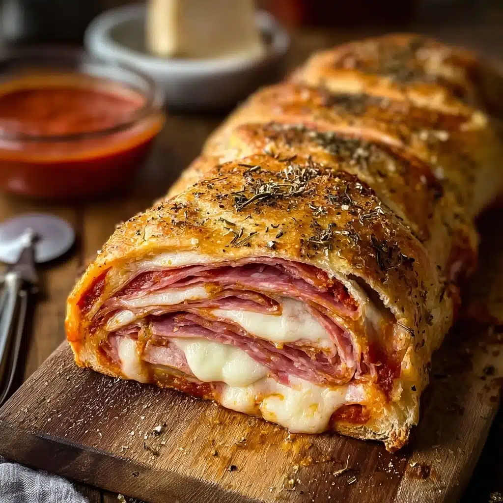 Weeknight Stromboli Recipe with Deli Meats and Marinara Recipe - Recipe Image