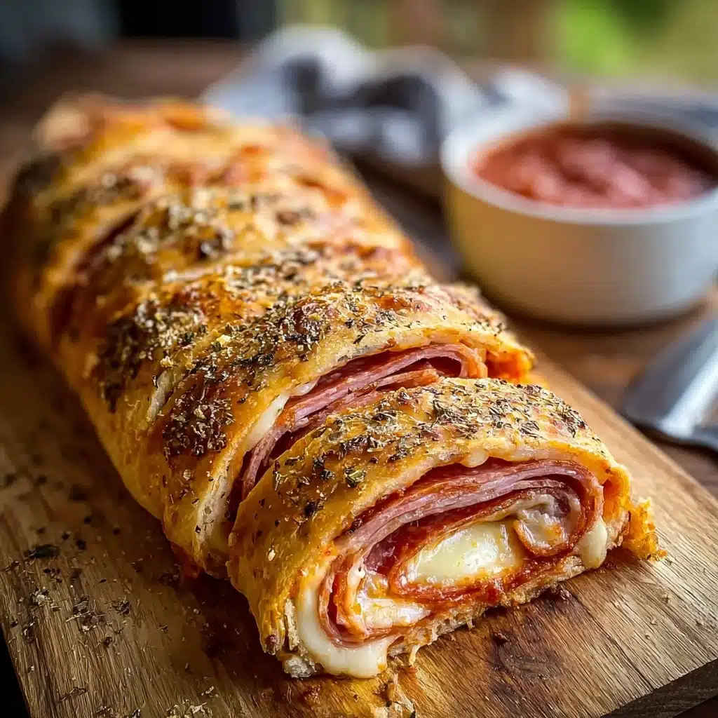 Weeknight Stromboli Recipe with Deli Meats and Marinara Recipe - Recipe Image