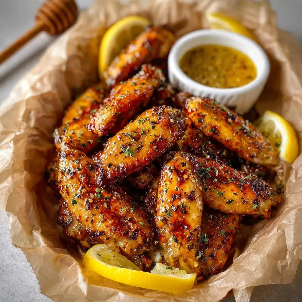 Honey Lemon Pepper Wings Recipe - Recipe Image