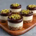 Mini Pistachio and Coffee Cheesecakes Recipe