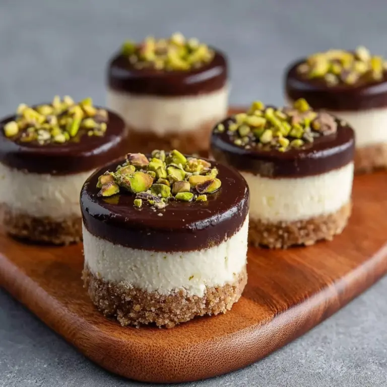 Mini Pistachio and Coffee Cheesecakes Recipe