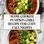 Slow-Cooker Pumpkin Chili Recipe