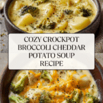 Crockpot Potato Broccoli Cheddar Soup Recipe