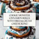 Cookie Monster Cinnamon Rolls Recipe