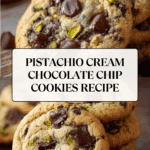 Pistachio Cream Chocolate Chip Cookies Recipe