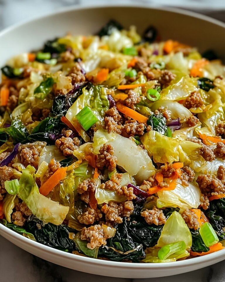 Chinese Ground Beef and Cabbage Stir-Fry Recipe