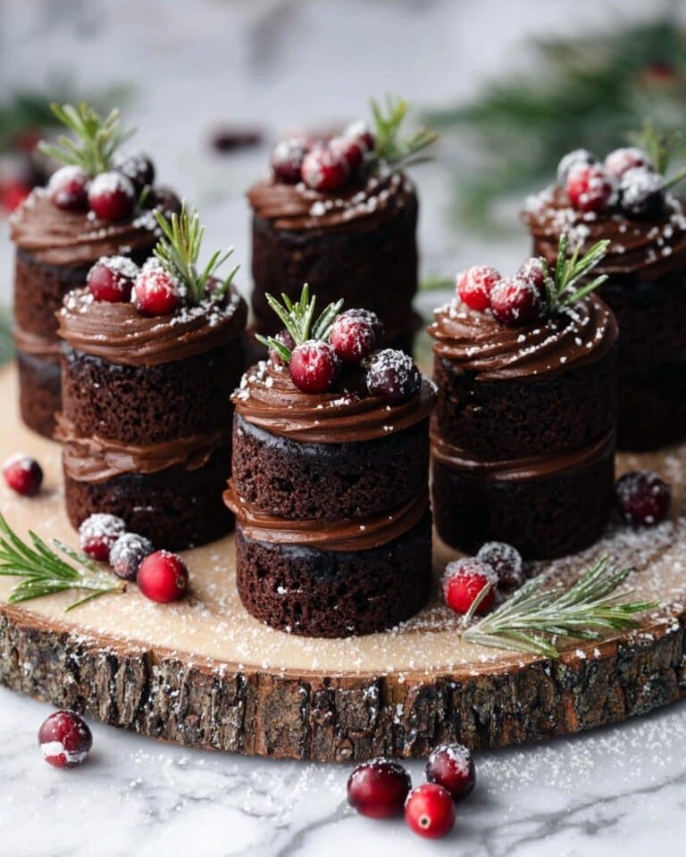 Chocolate Gingerbread Mini Cakes Recipe