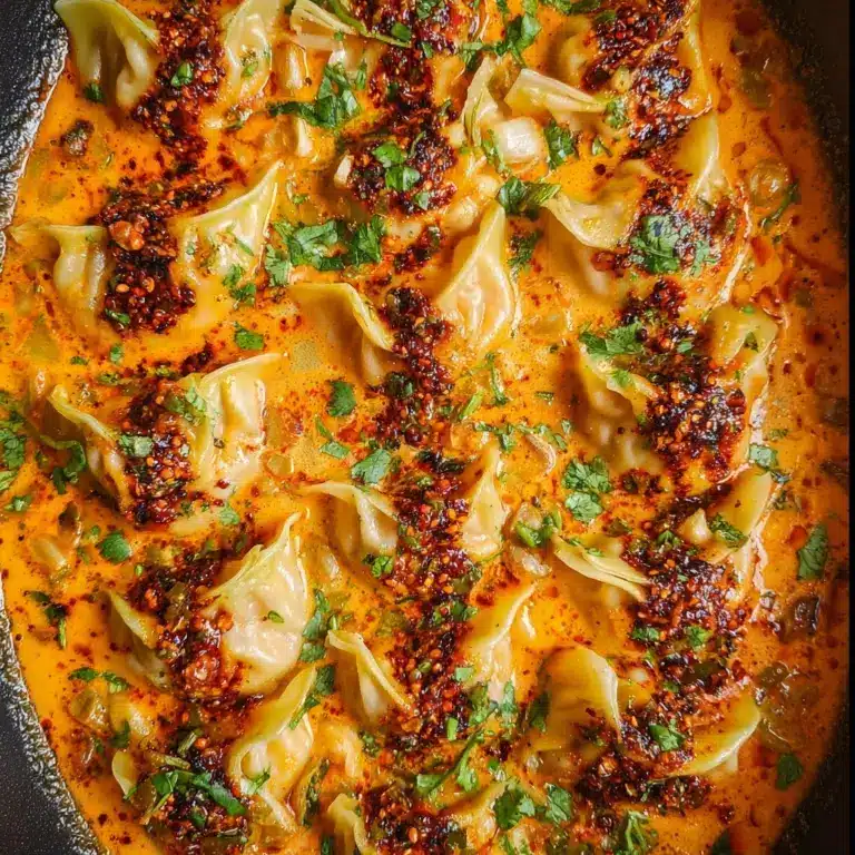 One Pan Baked Dumplings Recipe