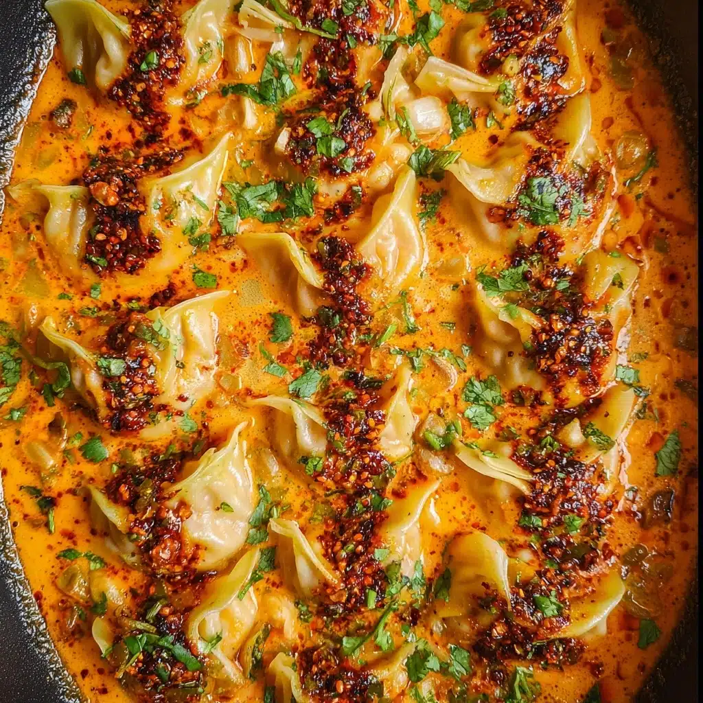 One Pan Baked Dumplings Recipe - Recipe Image