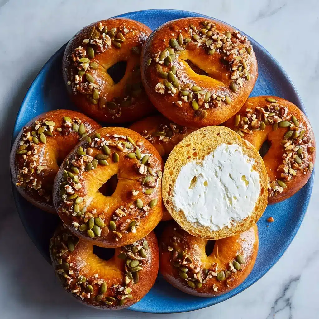 Pumpkin Bagels Recipe - Recipe Image