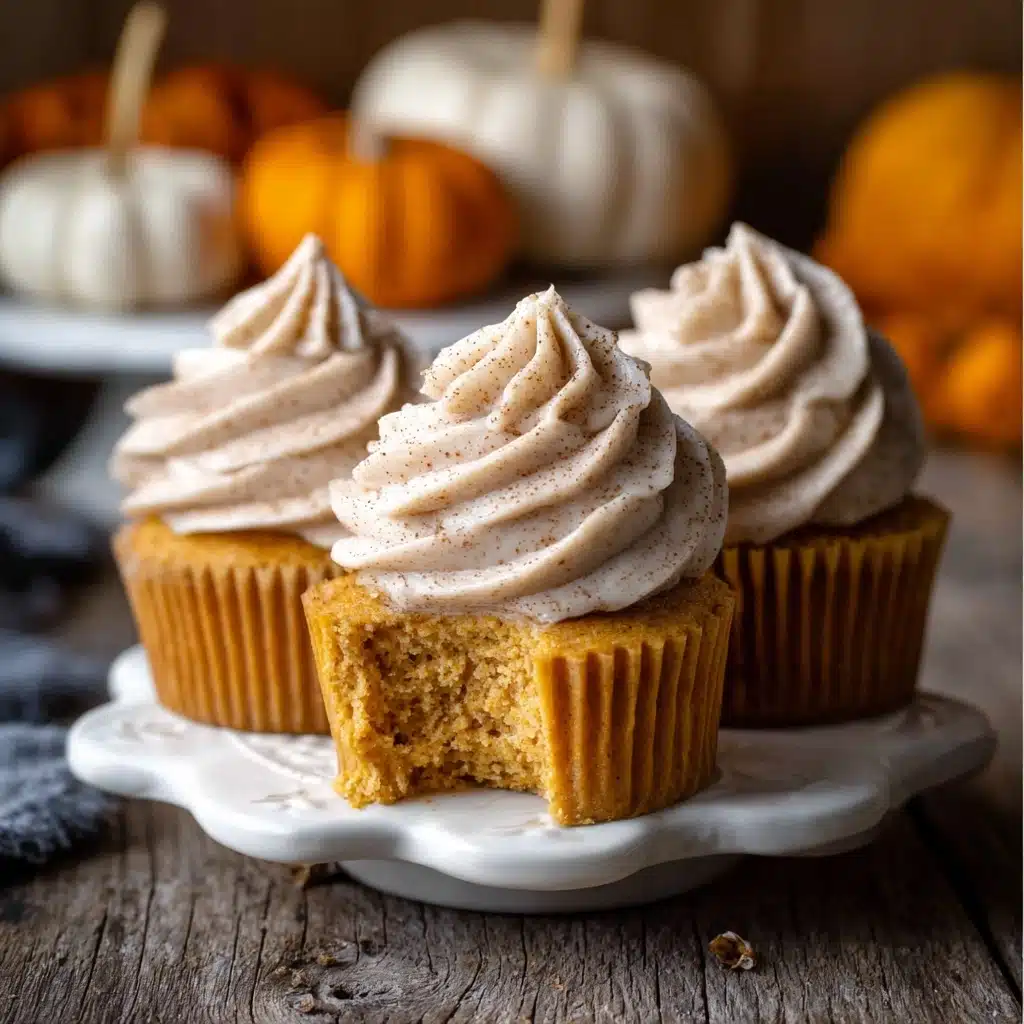 Pumpkin Cupcakes with Cream Cheese Frosting Recipe - Recipe Image