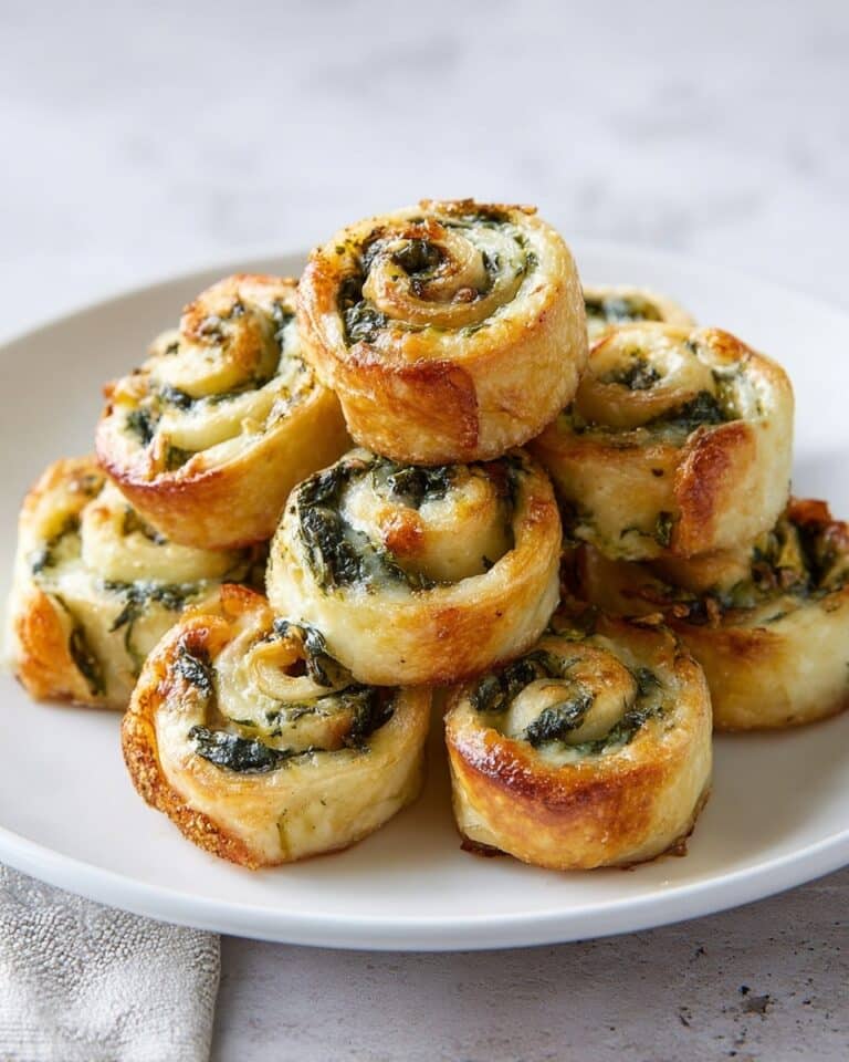 Spinach Dip Pinwheels Recipe