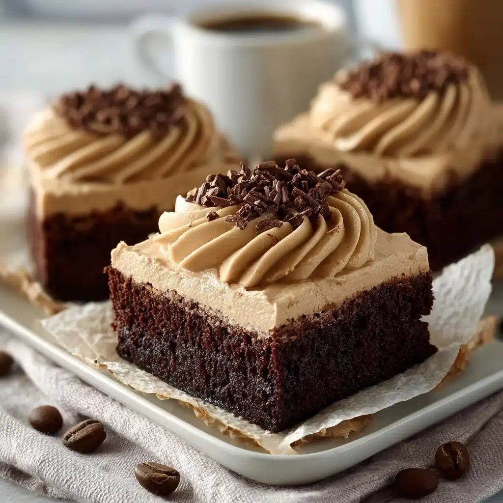 Mocha Brownies with Café Latte Frosting Recipe - Recipe Image
