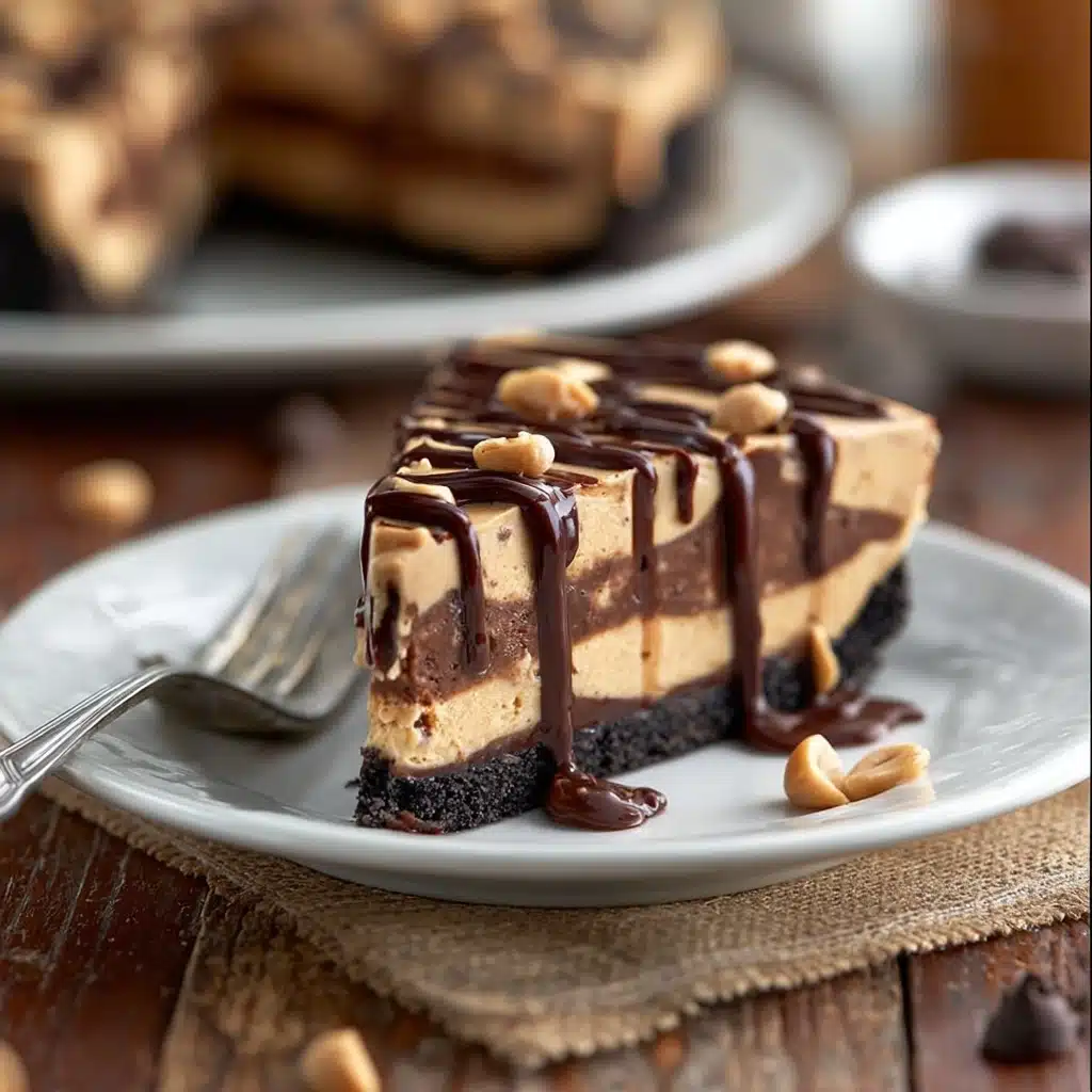 Decadent Chocolate Peanut Butter Swirl Pie Recipe - Recipe Image