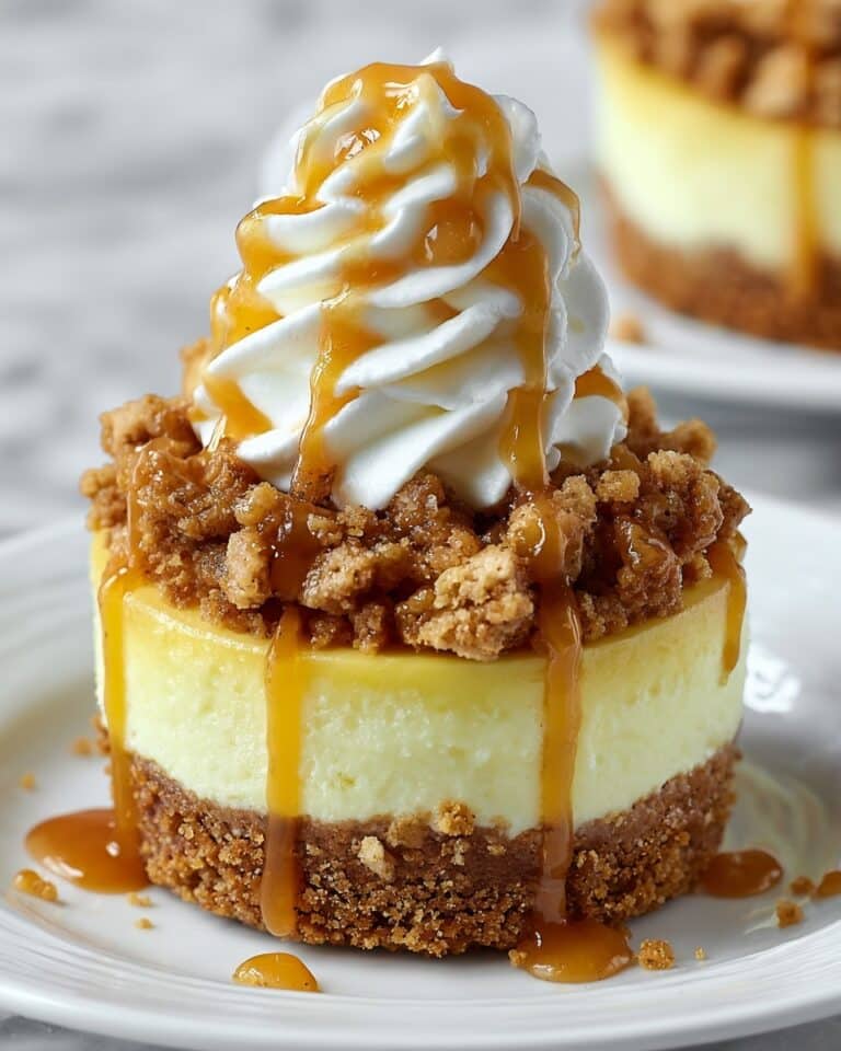 Apple Crisp Mini Cheesecakes Recipe