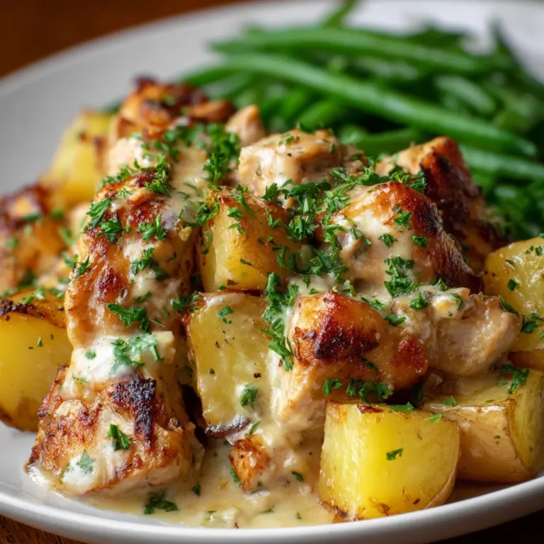 Garlic Parmesan Chicken and Potatoes Recipe