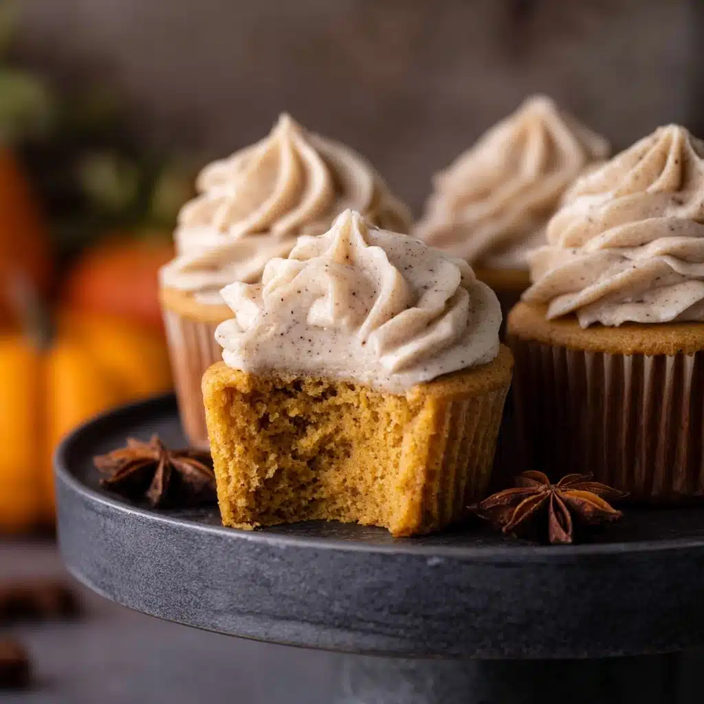 Pumpkin Cupcakes with Cream Cheese Frosting Recipe - Recipe Image