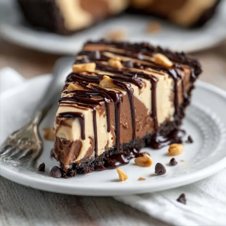 Decadent Chocolate Peanut Butter Swirl Pie Recipe