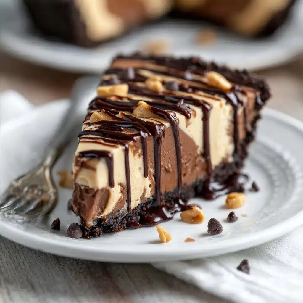 Decadent Chocolate Peanut Butter Swirl Pie Recipe - Recipe Image