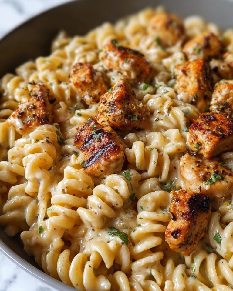 Cheesy Cajun Garlic Chicken Rotini Skillet Recipe