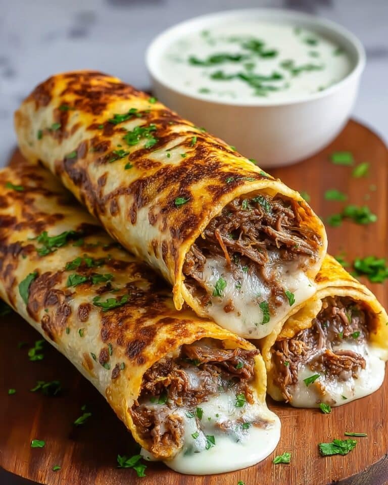 French Dip Tortilla Roll-Ups Recipe