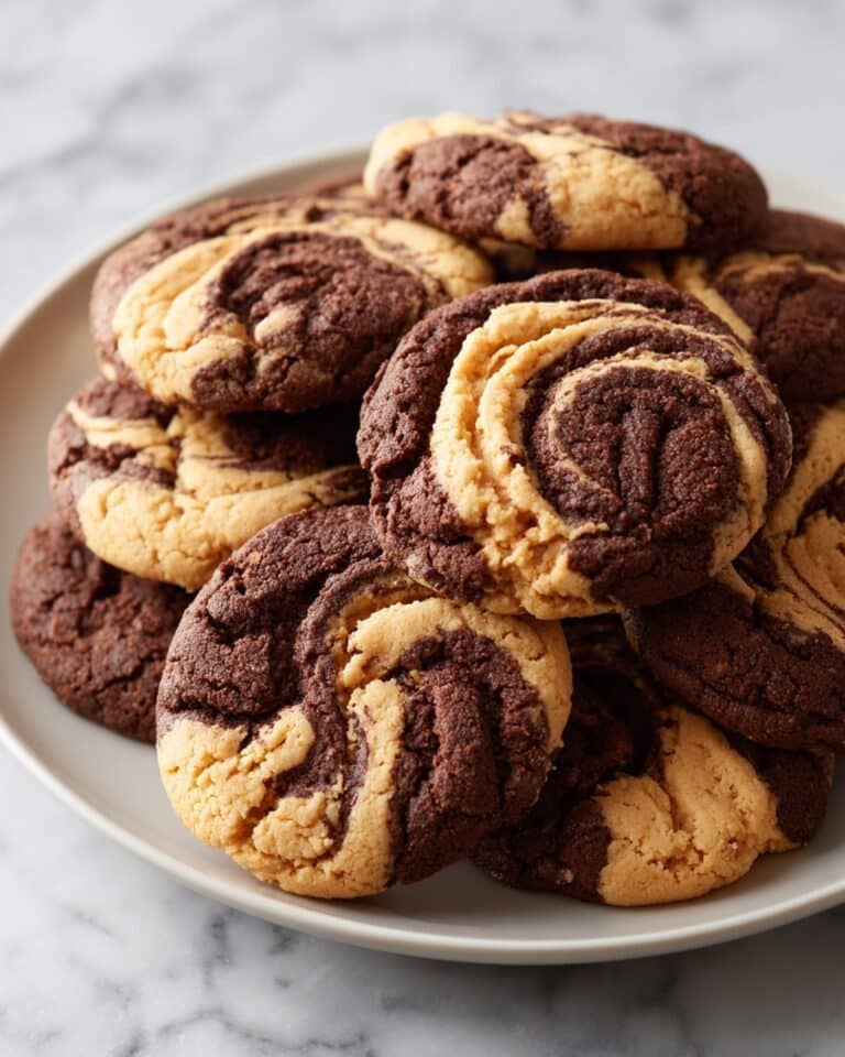Chocolate Peanut Butter Swirl Cookies Recipe
