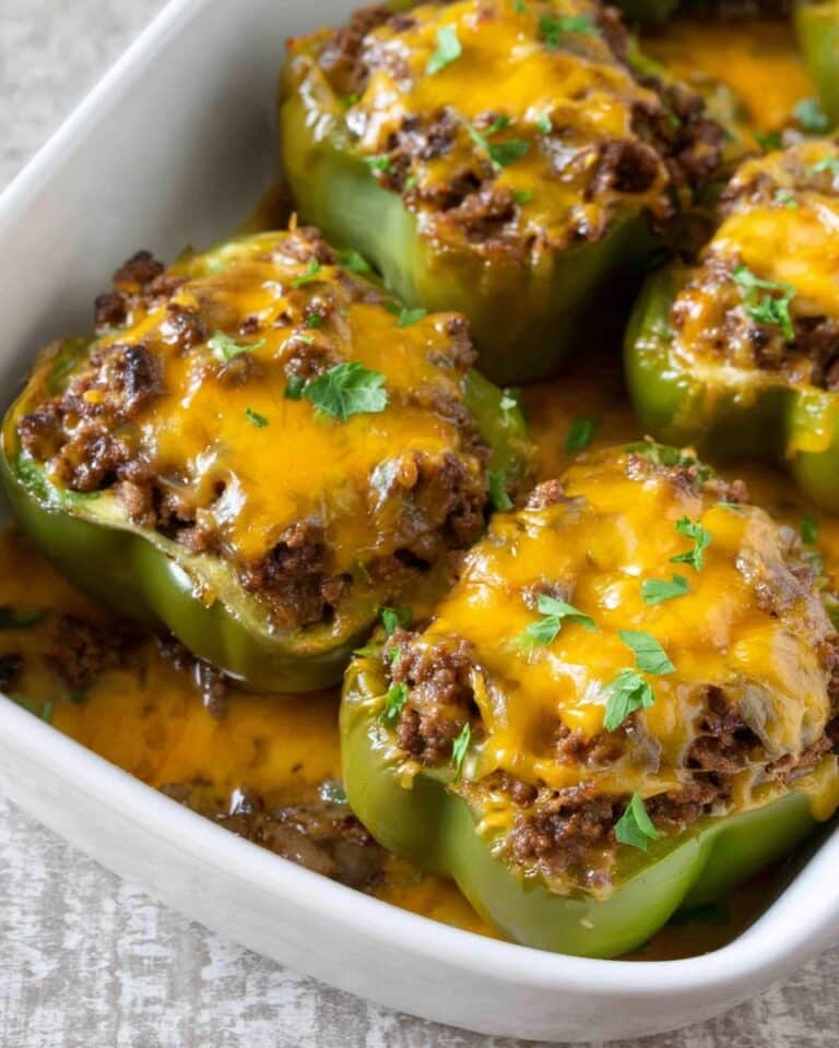 Philly Cheesesteak Stuffed Peppers Recipe