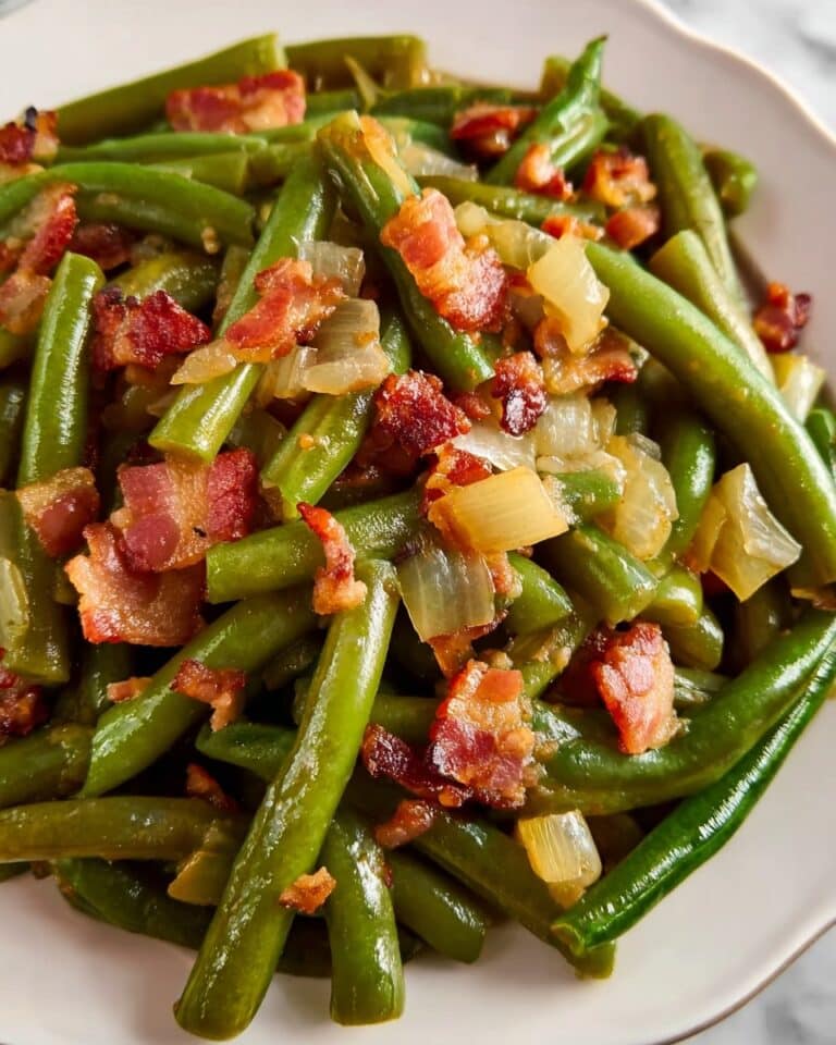 Southern Green Beans with Bacon and Cajun Seasoning Recipe