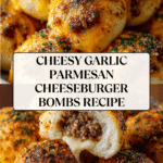 Garlic Parmesan Cheeseburger Bombs Recipe