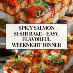 Spicy Salmon Sushi Bake Recipe