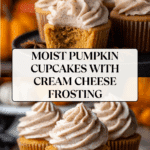 Pumpkin Cupcakes with Cream Cheese Frosting Recipe