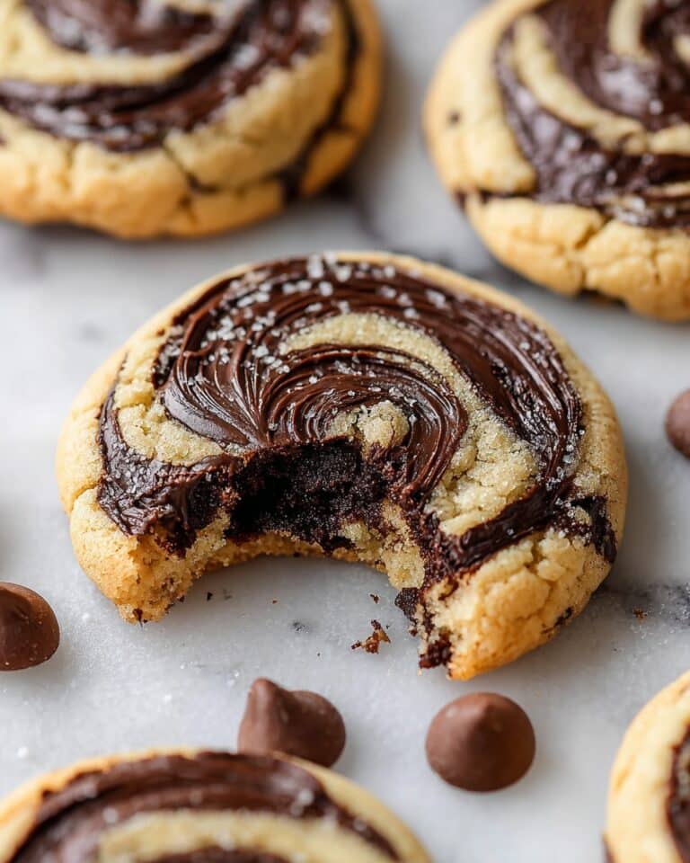 Peanut Butter Brownie Swirl Cookies Recipe