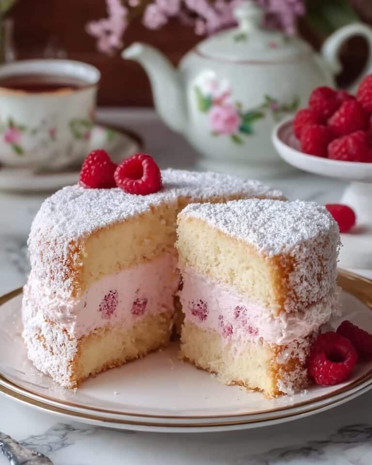 Raspberry Angel Food Cake Recipe